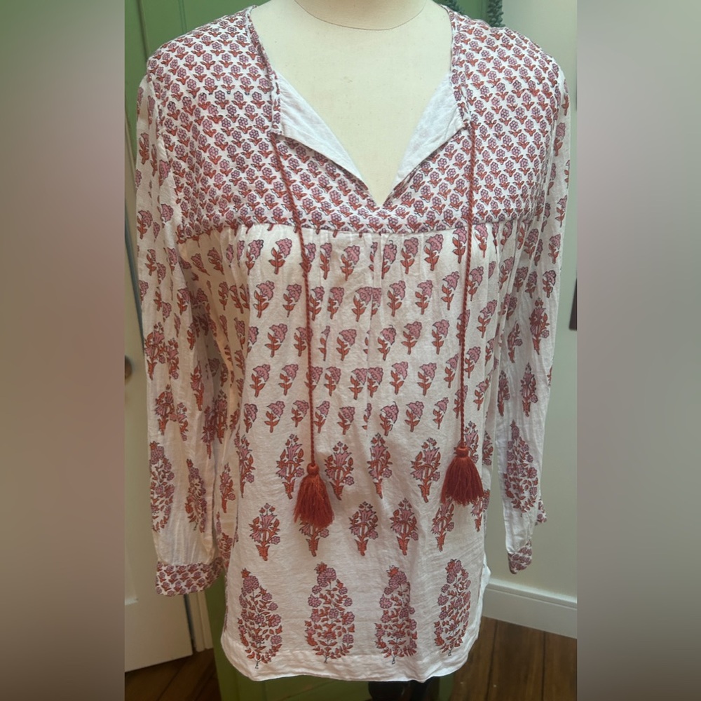 Shade Amour 💯 % cotton hand blocked blouse